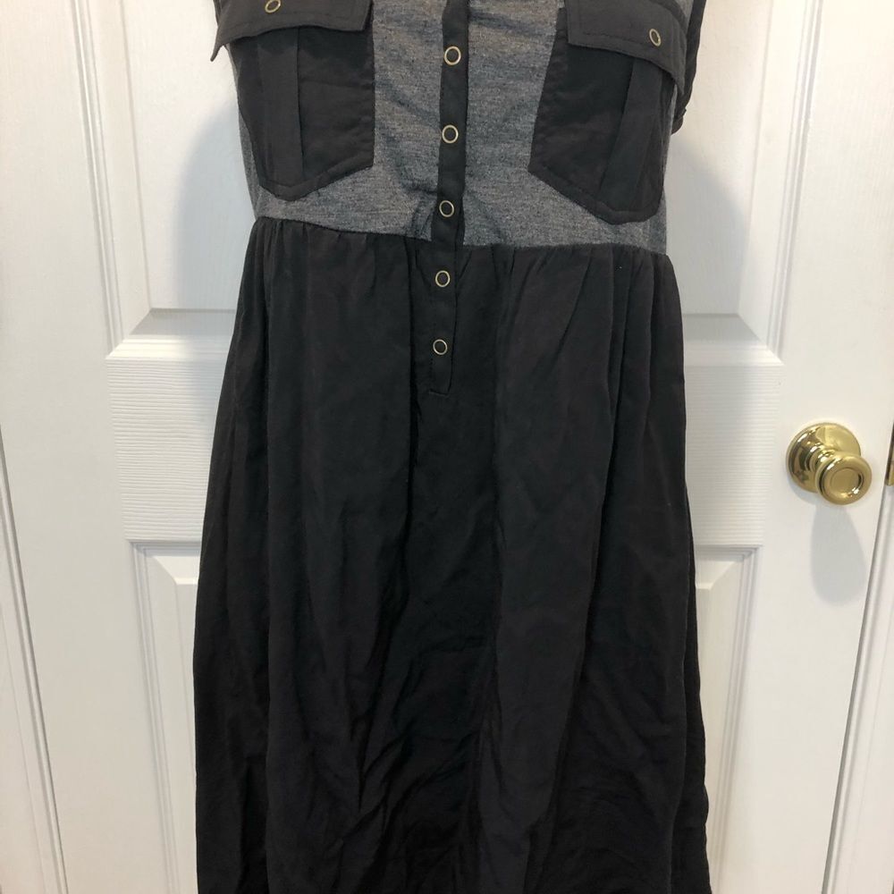 Rewind black and gray racerback hi low dress small - Picture 2 of 8